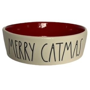 Rae Dunn MERRY CATMAS Cat Bowl